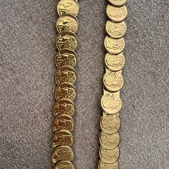 Gold Coin Embellished Belt - Picture 5 of 5